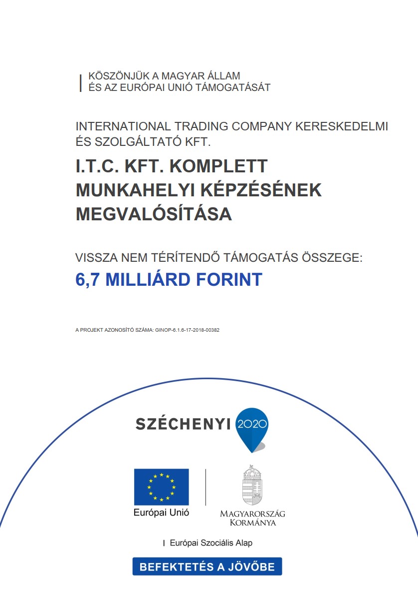 I.T.C Kft. Komplett munkahelyi képzésének megvalósítása